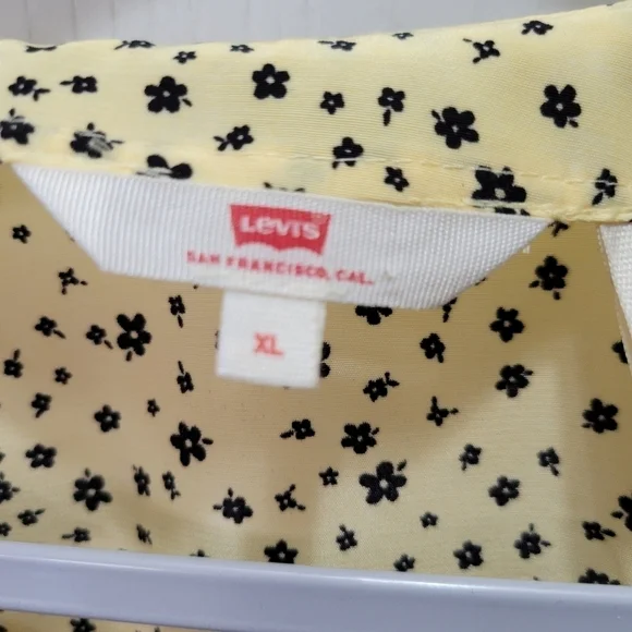 LEVI'S SOPHIA PUFF SLEEVE TOP NWT XL - Picture 4 of 10